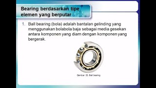 MATERI AJAR BEARING (BANTALAN)