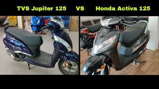 Honda Activa 125 2024 Model VS TVS Jupiter 125 Complete Comparison || Choose Best 125cc Scooter