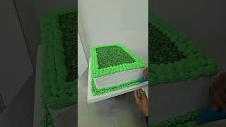 PASTEL CUADRADO EN FORMA DE CANCHA DE FUTBOL