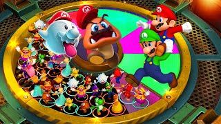 Super Mario Party Minigames - Mario Luigi Brothers vs Armless Boo and Legless Goomba