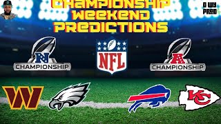 NFL Championship Weekend Predictions - There Is No Tomorrow!