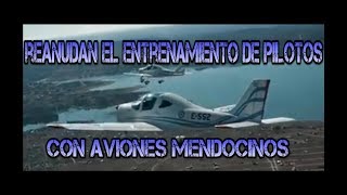 Reanudan entrenamiento de pilotos con aviones mendocinos