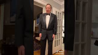 Dad's first time wearing a tux