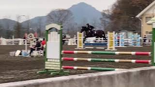 令和２年度　関東学生馬術男子競技大会・関東学生馬術女子競技大会・関東学生会長杯　フレンドシップ  100㎝　二年　芦野雅文　ビリーヴマイン