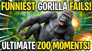 Top 10 Gorilla Funny Reactions in the Zoo 😂🦍 | Funniest Moments Compilation