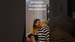 kourtney kardashian engagement ring #shorts #weddingring #kourtneykardashian #travisbarker