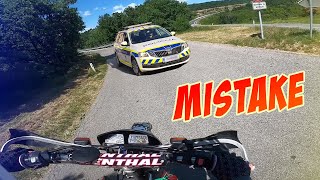 Dirt Bike On The Road | Moto Vlog - A Case For Police Chase #11