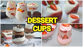 4 Mouthwatering Dessert Cups by (YES I CAN COOK)