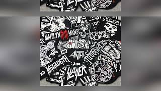 Band Rock Embroidered Patches on Clothes DIY Appliques Stripes Iron on Patches for Clothin