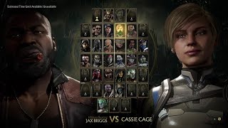 Mortal Kombat 11 - Jax VS cassie cage