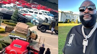 Rick Ross Shows His 200+ Car Collection as Contestants Arrive For His Car Show 2