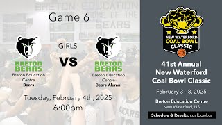 Coal Bowl 2025 Game 6 (GIRLS) -  Breton Education Centre  vs. Breton Education Centre Alumni (Girls)