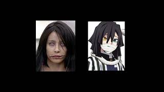 Kuchisake onna and Obanai confess their secrets || KNY || Japanese urban legend ||