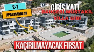 Kaçırılmayacak Fırsat 2+1 Apartmanlar! Zemin Daireler Villa Gibi!