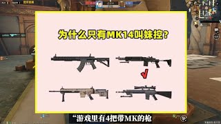 游戏里有4把带MK的枪，为什么只有MK14叫“妹控”？