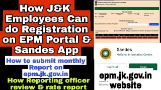 How J\u0026K Employees can do registration on EPM.jk.gov.in Portal \u0026 Sandes App|EMP Registration 2022 J\u0026K