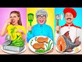 Tantangan Masakanku vs Nenek | Pertempuran Makanan Epik oleh Multi DO Challenge