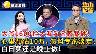 大爷1600捡大漏淘名家紫砂！心里预估10万，怎料专家淡定：白日梦还是晚上做！#鉴宝 #华山论鉴