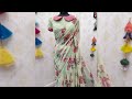 new collection of georgette sarees with pretty blouse designs soft silk sarees idea s newtrends