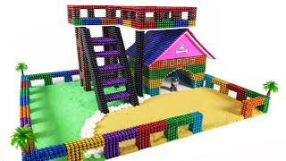 DIY - How To Build Amazing Puppy Dog House From Magnetic Balls Satisfying 100% | Magnet Craft