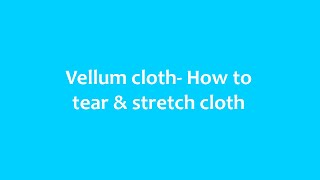 Vellum cloth- How to tear \u0026 stretch cloth  HOUDINI 17.5