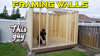 How to build shed walls by yourself! - plans available!