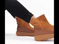 shuperb™ fitflop elin ladies suede ankle boots light tan