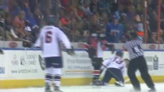 Missouri Mavericks CJ Ludwig Shatters Glass - Missouri Mavericks vs Tulsa Oilers - Saturday, Jan. 23