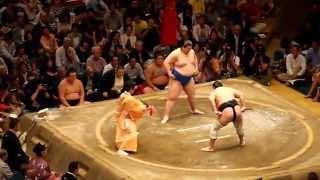 20140928 大相撲秋場所／千秋楽　逸ノ城 VS 安美錦