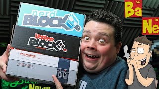 Unboxing Nerd Block, Horror Block \u0026 Arcade Block Together! - @Barnacules