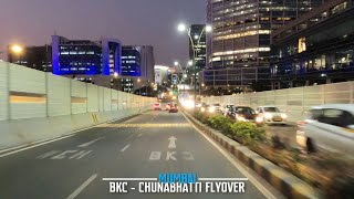 BKC - Chunabhatti Flyover, Mumbai - Sunset Drive - 4K