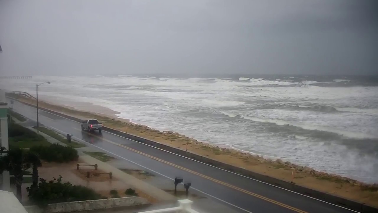 Flagler Beach Cam Stream Hurricane Irma - YouTube