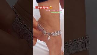 New designer beautiful silver payal with 65%discount on instant order