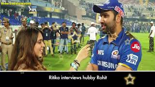 Rohit Sharma and Ritika has interview mastii after won the IPL title..😂😂😂।। create Sonu Lodhi।