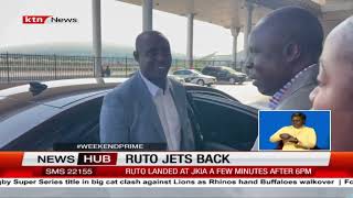 President Ruto jets back into the country from the U.S.A