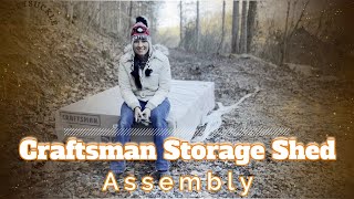 Assembly of Craftsman 6ftx4ft Resin Storage Shed from Lowe's