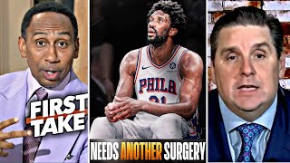 FIRST TAKE | Trade Joel Embiid! He could get injured by just walking to 76ers bathroom - Stephen A.