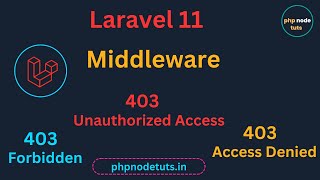 🤯Laravel 11 Middleware | Laravel 11 Middleware  Tutorial| Laravel 11 Middleware Example | Laravel 11