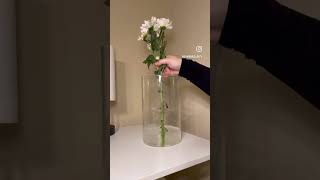 Arranging Flowers in a Glass Vase