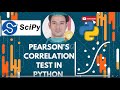 Python pearson correlation