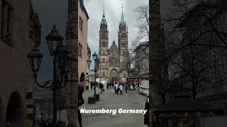 Nuremberg Germany City Centre Saint Lorenz Church Street Walk #shorts