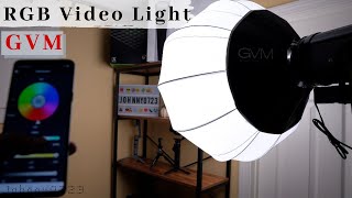 YouTuber's Dream Light: GVM RGB Video Light with Lantern Diffuser