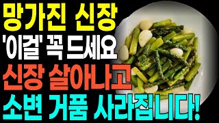 이것 매일 먹으면 망가진 신장 확 살아납니다! 신장에 좋은 음식과 망가뜨리는 음식! 이 증상 있다면 신장 병들고 있다는 신호!