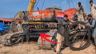 How To Replace Swing Bearing Of Excavator Machine // Hitachi Excavator Swing Gear Replacement