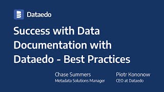 Success with Data Documentation with Dataedo - Best Practices