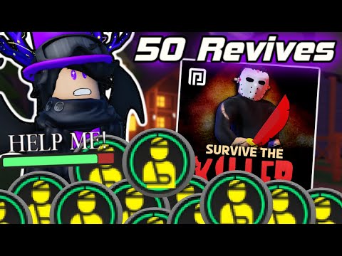 5 ROUNDS To Reach 50 REVIVES - Survive The Killer ROBLOX