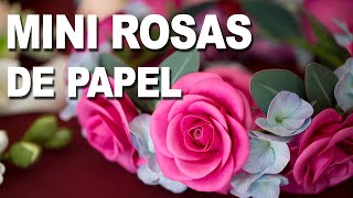Manualidades caseras - Cómo hacer mini rosas de papel crepe de manera sencilla