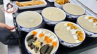 Silky Thick Congee! Traditional Chinese Breakfast with 10 Toppings! - Malaysia S