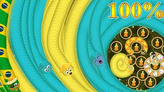 Wormate.io © Several  Trap Wormateio Hack World Never Record - The Biggest Worm Party Ever ✓