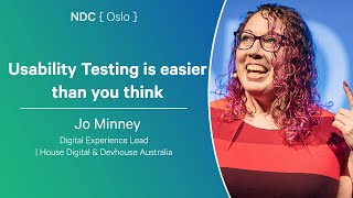 Usability Testing is easier than you think - Jo Minney - NDC Oslo 2025
